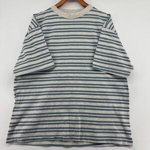 Vintage Key Elements XL Single Stitch Striped T-Shirt Ringer Grunge Made USA 90s
